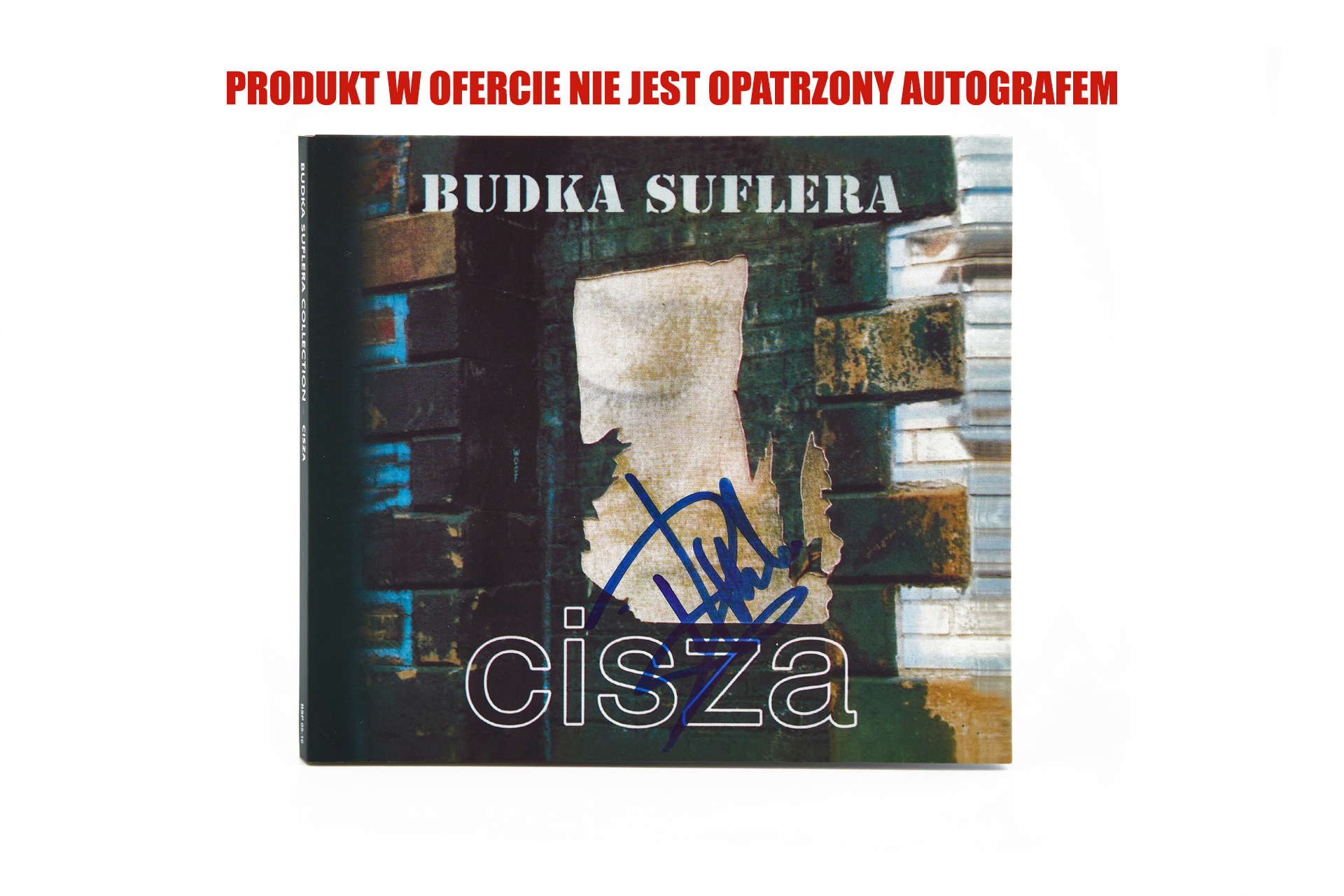 Zdjęcie przedstawia okładkę albumu Budki Suflera "Cisza". Opatrzona jest onaadnotacją, że produkt w ofercie nie jest opatrzony autografem.